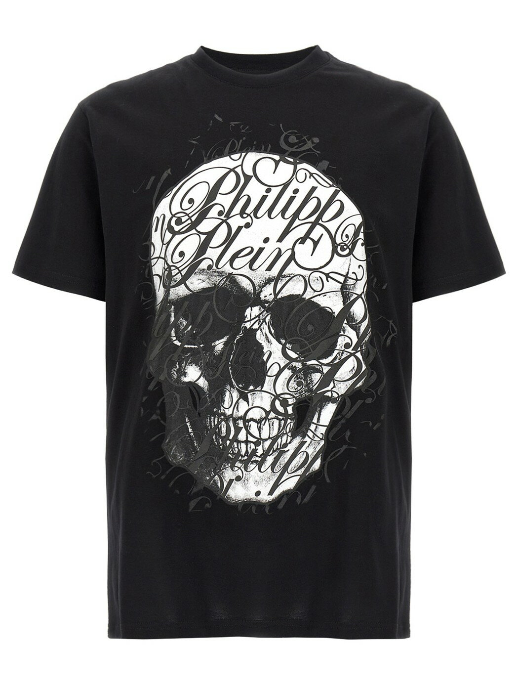 楽天BRANDSHOP・クラージュ楽天市場店【本日ポイント4倍!!】 フィリップ プレイン PHILIPP PLEIN Tシャツ メンズ ブラック T-shirts Printed T-shirt PAECMTK8254PJY002N02 Black 関税 送料無料 ラッピング無料 2025SS ju