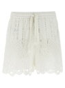 ピンコ PINKO デニムショーツ ショーツ レディース ホワイト Denim shorts Macrame shorts 104856A2G9Z05 White 関税 送料無料 ラッピング無料 2025SS ju
