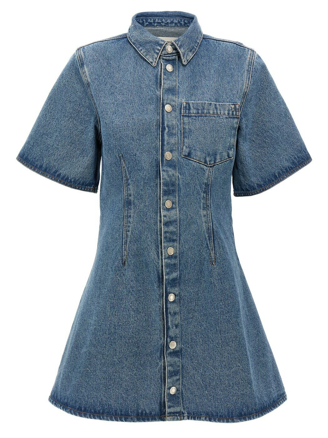  ѥꥹ AMI PARIS ԡ ɥ쥹 ǥ ֥롼 Dresses Denim dress FDR404DE0046480 Blue  ̵ åԥ̵ 2025SS ju