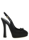 ドルチェ&ガッバーナ DOLCE&GABBANA ハイヒール パンプス レディース ブラック High heels 'Vally' slingback CG0927AD1608B956 Black 関税 送料無料 ラッピング無料 2025SS ju