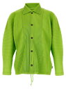 HOMME PLISSE' ISSEY MIYAKE ジャケット メンズ グリーン Jackets 'MC March' jacket HP56JC11164 Green 関税 送料無料 ラッピング無料 2025SS ju