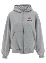 バレンシアガ BALENCIAGA トレーナー レディース グレー Sweatshirts 'I Love Paris & Balenciaga' hoodie 803264TSVI51300 Gray 関税 送料無料 ラッピング無料 2025SS ju