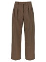 【1000円OFFクーポン配布中!!】 ザ ロウ THE ROW ズボン パンツ レディース ブラウン Trousers 'Alfidis' pants 8884W3897TAU Brown 関税 送料無料 ラッピング無料 2025SS ju
