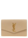 【三連休限定1000円OFF】 イヴ サンローラン SAINT LAURENT PARIS クラッチバッグ レディース ベージュ Clutch and wristlets bags 'Uptown' clutch 6077881GF0J2721 Beige 関税 送料無料 ラッピング無料 2025SS ju