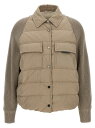 ブルネロクチネリ BRUNELLO CUCINELLI スーツジャケット スーツ ジャケット レディース ベージュ Suit Jackets Two-material 'Shiny Flap Detail' down jacket MD5997695PC9123 Beige 関税 送料無料 ラッピング無料 2025AW ju