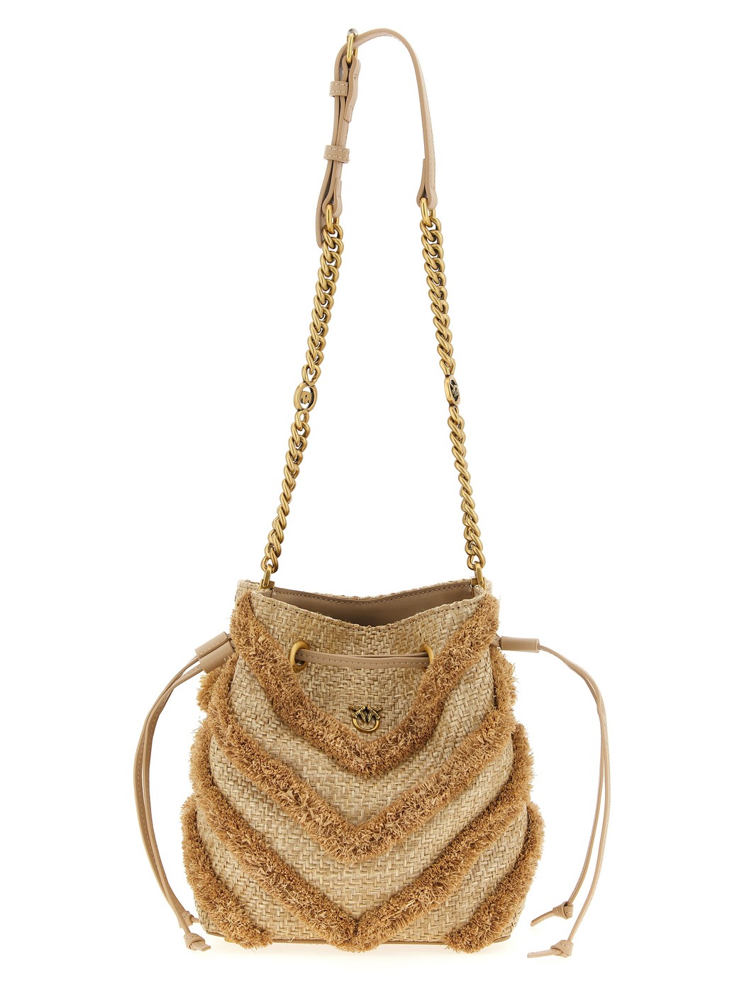 ԥ PINKO Хå ǥ ١ Business bags Raffia mini bucket bag 104303A2CDC50Q Beige  ̵ åԥ̵ 2025SS ju