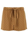 グッチ GUCCI デニムショーツ ショーツ レディース ブラウン Denim shorts Satin shorts GG 814743ZAQKJ2031 Brown 関税 送料無料 ラッピング無料 2025SS ju