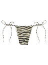 【土日限定1000円OFF】 エムシーツーセイントバース MC2 SAINT BARTH 水着 スイムウェア レディース ホワイト Swimwear 'Colin' bikini bottoms COLINLUREXZEBRACOLOR11 White/Black 関税 送料無料 ラッピング無料 2025SS ju
