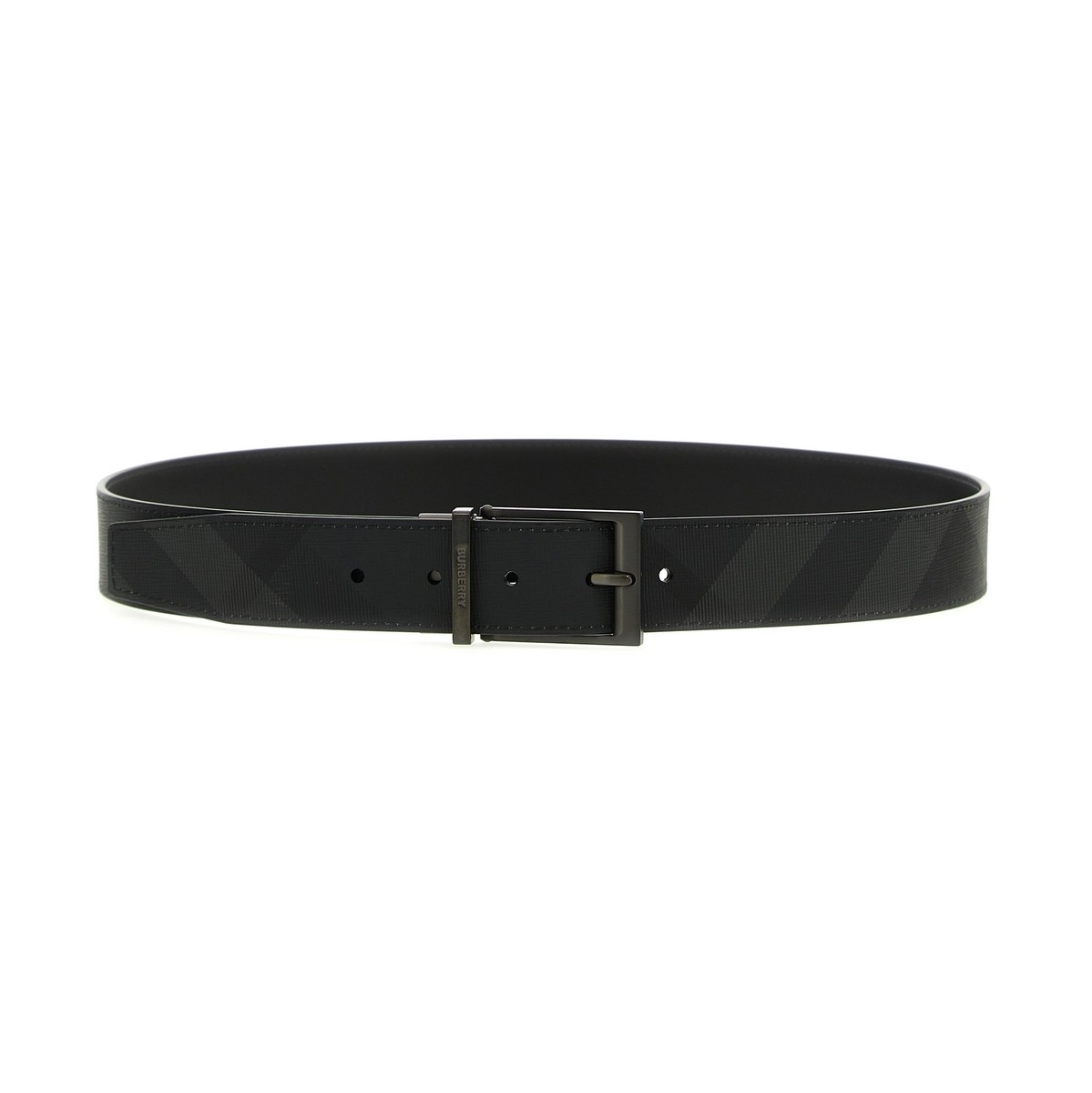 バーバリー ベルト（メンズ） BURBERRY バーバリー ブラック Black Check belt ベルト メンズ 春夏2024 8065341CHARCOALGRAPHITE 【関税・送料無料】【ラッピング無料】 ju