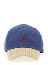 ブルネロ クチネリ BRUNELLO CUCINELLI ハット 帽子 メンズ ブルー Hats Logo embroidery cap MH2489193C015 Blue 関税 送料無料 ラッピング無料 2025SS ju