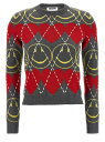 【1000円OFFクーポン配布中!!】 モスキーノ MOSCHINO セーター ニットウェア レディース マルチカラー Knitwear 'Smiley' sweater A092355021506 Multicolor 関税 送料無料 ラッピング無料 2025AW ju