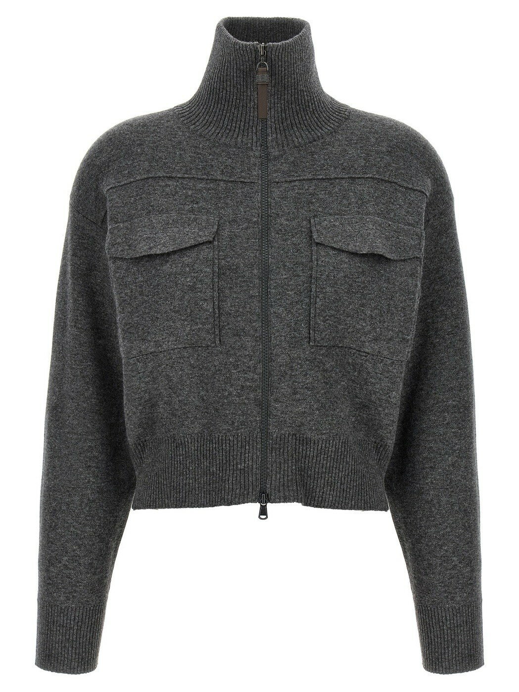 ֥ͥͥ BRUNELLO CUCINELLI  ˥åȥ ǥ 졼 Knitwear 'Shiny Zipp...