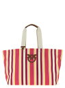 【1000円OFFクーポン配布中!!】 ピンコ PINKO トートバッグ レディース マルチカラー Tote bags Maxi stripes shopping bag 104754A2G5Q58Q Multicolor 関税 送料無料 ラッピング無料 2025SS ju