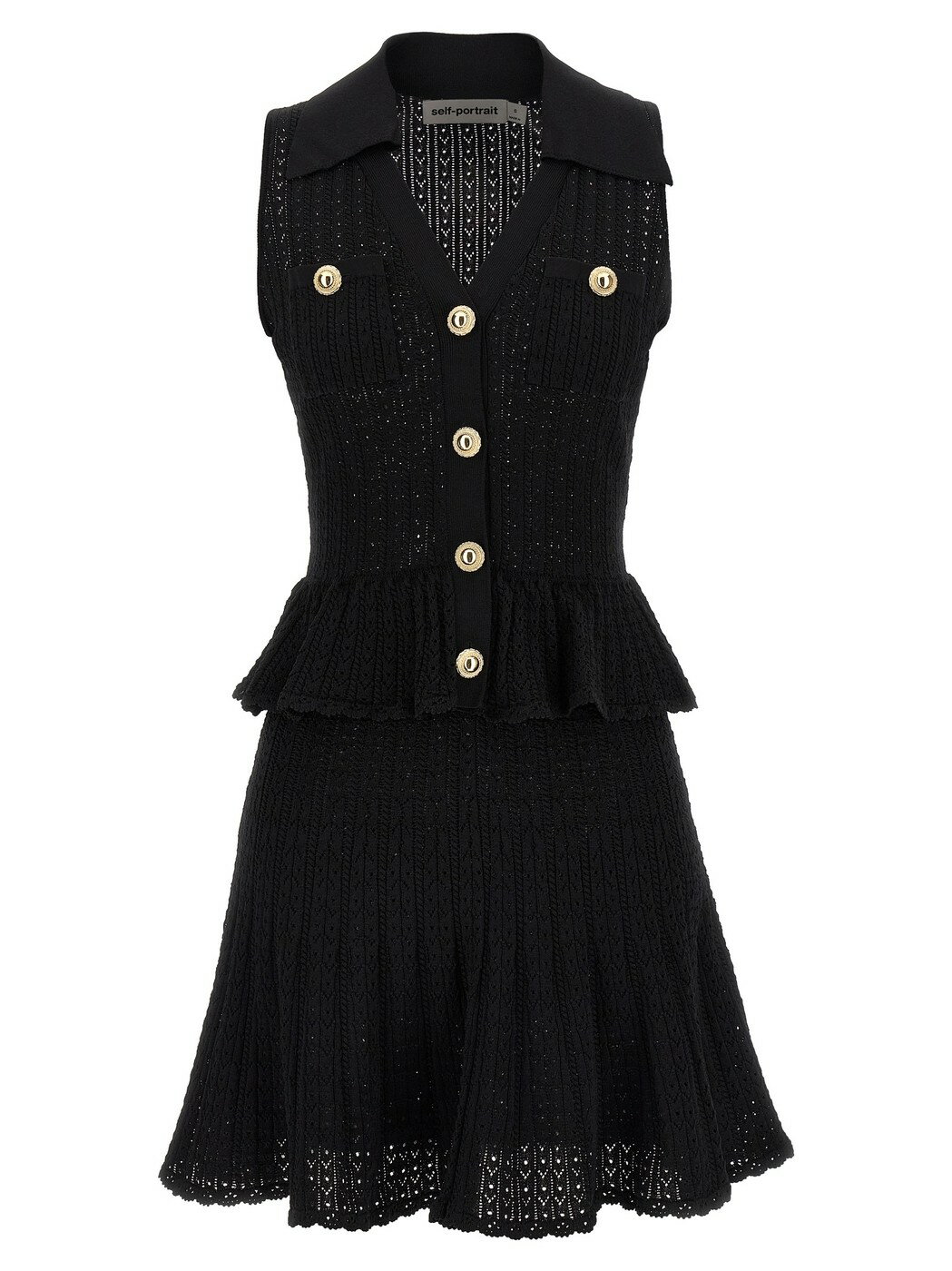  ݡȥ졼 SELF PORTRAIT ԡ ɥ쥹 ǥ ֥å Dresses 'Black Pointelle...
