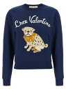 ヴァレンティノ ガラヴァーニ VALENTINO GARAVANI トレーナー レディース ブルー Sweatshirts Valentino Garavani 'Chez Valentino' sweatshirt B3MF24Z9L8D51 Blue 関税 送料無料 ラッピング無料 2025AW ju