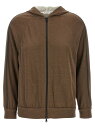 ブルネロクチネリ BRUNELLO CUCINELLI トレーナー レディース ブラウン Sweatshirts 'Shiny Trims' hoodie MP828SM606C9122 Brown 関税 送料無料 ラッピング無料 2025AW ju