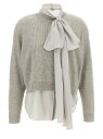 【1000円OFFクーポン配布中!!】 ブルネロクチネリ BRUNELLO CUCINELLI セーター ニットウェア レディース グレー Knitwear Blouse sweater M12213504PC8920 Gray 関税 送料無料 ラッピング無料 2025AW ju