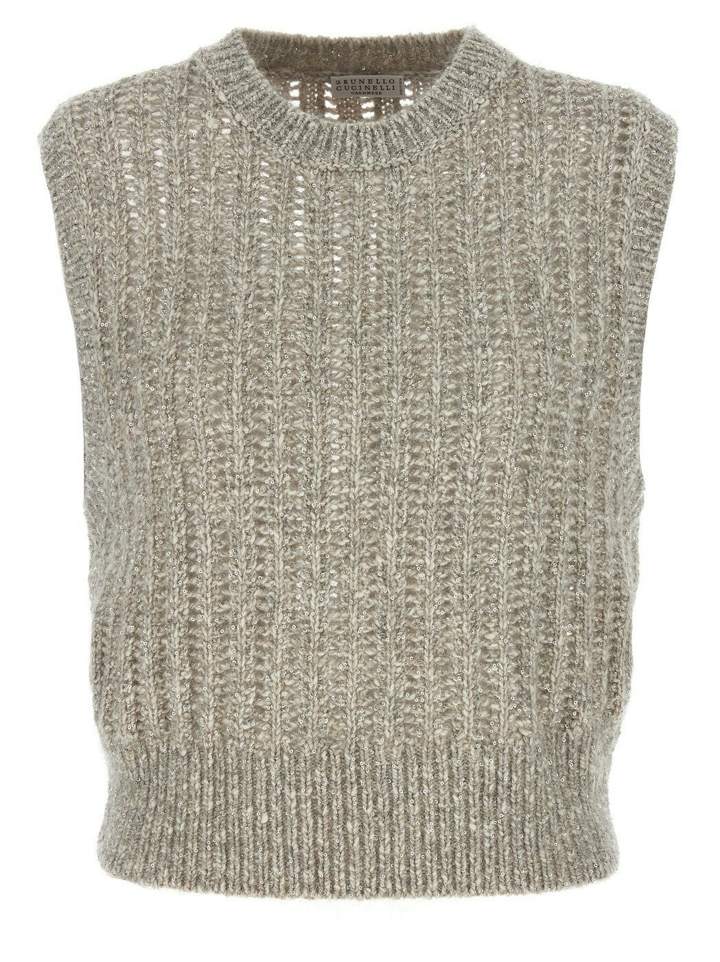 ֥ͥͥ BRUNELLO CUCINELLI  ٥ ǥ 졼 Vests 'Rustic Dazzling Net' vest MG...