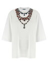 【1000円OFFクーポン配布中!!】 モスキーノ MOSCHINO ポロシャツ Tシャツ レディース マルチカラー T-shirts and polo shirts Jewel print T-shirt A072955411001 Multicolor 関税 送料無料 ラッピング無料 2025AW ju