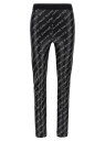 【三連休限定1000円OFF】 ヴェルサーチェ・ジーンズ・クチュール VERSACE JEANS COUTURE レギンス レディース ブラック Leggings Logo print leggings 75HAC101JS219899 Black 関税 送料無料 ラッピング無料 2023AW ju