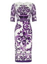 ドルチェ&ガッバーナ DOLCE&GABBANA ワンピース ドレス レディース パープル Dresses 'Maiolica' print dress F6EAJTHPAELIP3TN Purple 関税 送料無料 ラッピング無料 2025AW ju