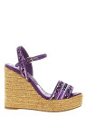 【1000円OFFクーポン配布中!】 ドルチェ&ガッバーナ DOLCE&GABBANA ハイヒール パンプス レディース パープル High heels 'Maiolica' wedges CZ0318AV804I03TN Purple 関税 送料無料 ラッピング無料 2025AW ju