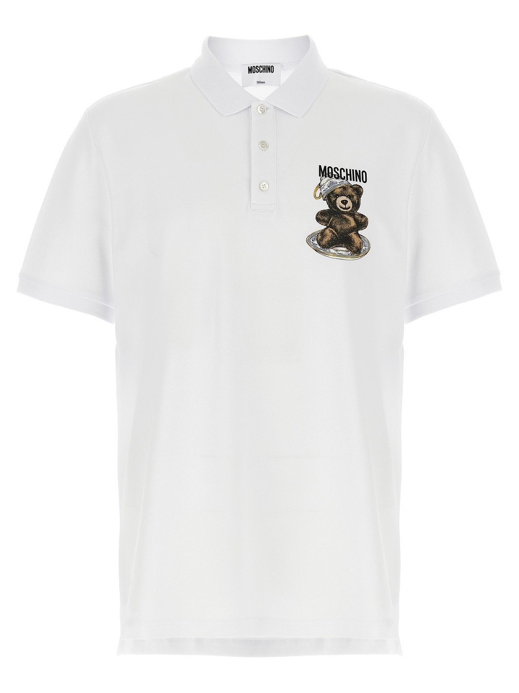 ⥹ MOSCHINO ݥ  ۥ磻 Polo shirts Press polo shirt V1608524210...