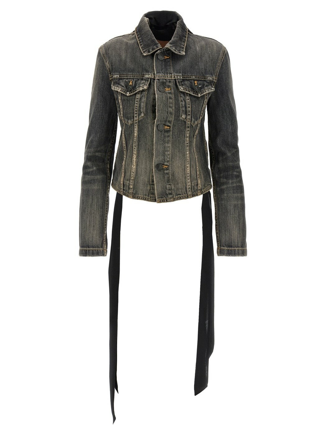1000OFFݥ!! Х󥷥 BALENCIAGA ĥ㥱å  㥱å ǥ 졼 Suit Jackets 'Lace Up' denim jacket 831697TSW671441 Gray  ̵ åԥ̵ 2025SS ju