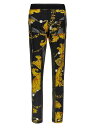 【三連休限定1000円OFF】 ヴェルサーチェ・ジーンズ・クチュール VERSACE JEANS COUTURE レギンス レディース ブラック Leggings 'Barocco' leggings 75HAC105JS203G89 Black 関税 送料無料 ラッピング無料 2023AW ju