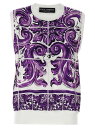 ドルチェ&ガッバーナ DOLCE&GABBANA ジレ ベスト レディース パープル Vests 'Maiolica' printed vest FXT06TJBSJFH25DQ Purple 関税 送料無料 ラッピング無料 2025AW ju