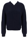 【1000円OFFクーポン配布中!!】 ヴィクトリアベッカム VICTORIA BECKHAM セーター ニットウェア レディース ブルー Knitwear 'V-neck Yoke detail' sweater 1325KJU006421ANAVY Blue 関税 送料無料 ラッピング無料 2025AW ju