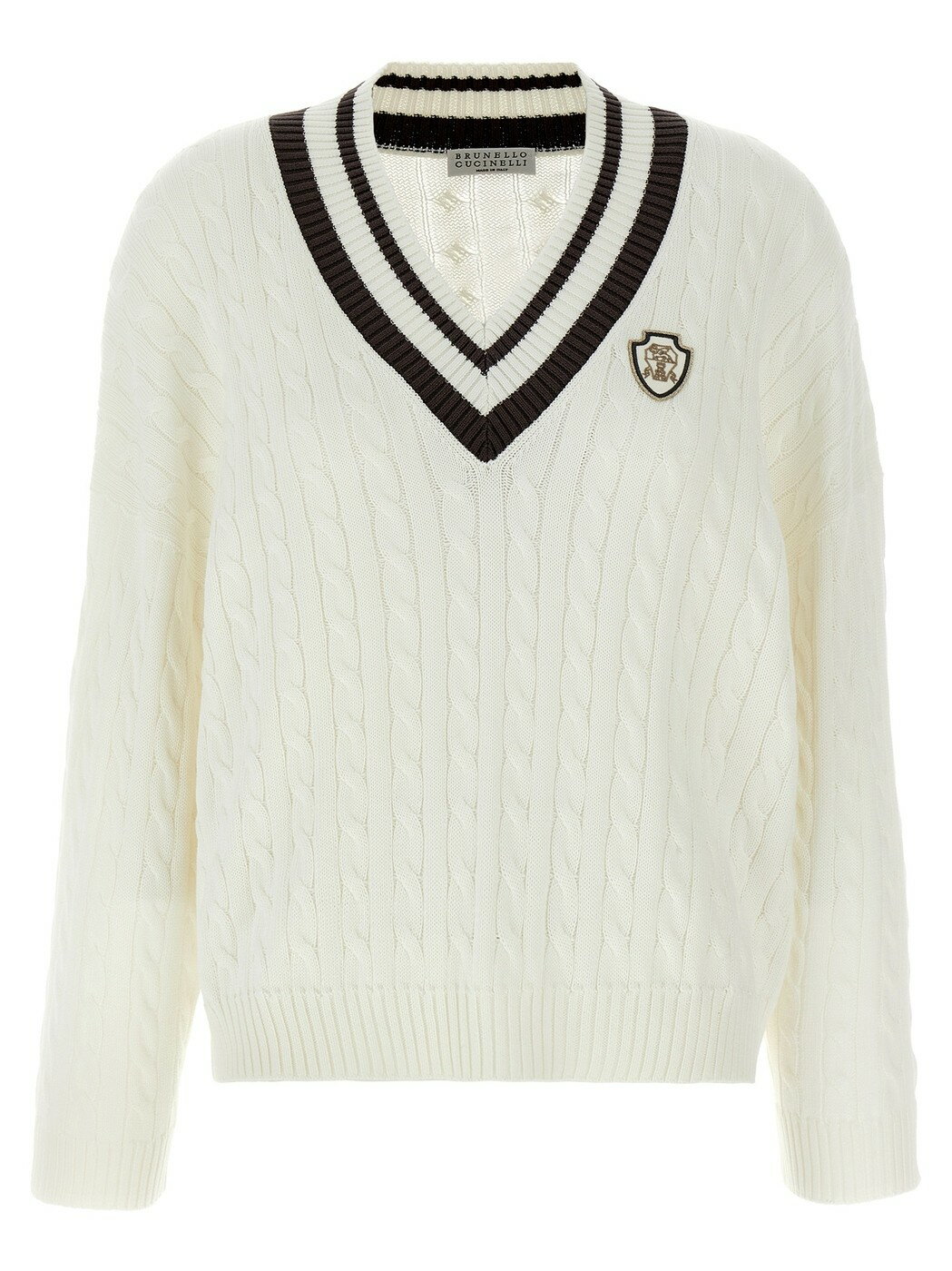 ֥ͥͥ BRUNELLO CUCINELLI  ˥åȥ ǥ ۥ磻 Knitwear Braided co...