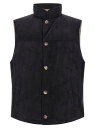 ブルネロ クチネリ BRUNELLO CUCINELLI ジレ ベスト メンズ ブルー Vests Suede vest MPCLF2013C4254 Blue 関税 送料無料 ラッピング無料 2025AW ju