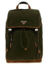 【三連休限定1000円OFF】 プラダ PRADA リュックサック バックパック メンズ ブラウン Backpacks Re-Nylon and suede backpack 2VZ135VHBF384F041O Brown 関税 送料無料 ラッピング無料 2025AW ju