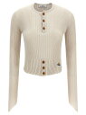 【1000円OFFクーポン配布中!!】 ヴィヴィアン・ウエストウッド VIVIENNE WESTWOOD セーター ニットウェア レディース ホワイト Knitwear 'Tegan' sweater 1803006GY003MA402 White 関税 送料無料 ラッピング無料 2025AW ju