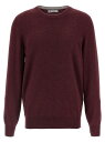 ブルネロ クチネリ BRUNELLO CUCINELLI セーター ニットウェア メンズ レッド Knitwear Cashmere sweater M2200100CEG54 Bordeaux 関税 送料無料 ラッピング無料 2025AW ju