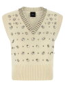ピンコ PINKO ジレ ベスト レディース ホワイト Vests 'Ponziane' vest 105639A2TRZ13 White 関税 送料無料 ラッピング無料 2025AW ju