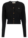 【1000円OFFクーポン配布中!!】 ヴィヴィアン・ウエストウッド VIVIENNE WESTWOOD セーター ニットウェア レディース ブラック Knitwear 'Bea' cardigan 1803002UY001VN401 Black 関税 送料無料 ラッピング無料 2025AW ju