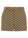 グッチ GUCCI ズボン パンツ レディース ベージュ Trousers 'GG' shorts 788906Z7ADE2190 Beige 関税 送料無料 ラッピング無料 2025AW ju|詳細画像