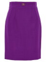 ドルチェ&ガッバーナ DOLCE&GABBANA スカート レディース パープル Skirts Metallic logo skirt F4CS5TFU2L8F0571 Purple 関税 送料無料 ラッピング無料 2025AW ju