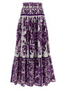 ドルチェ&ガッバーナ DOLCE&GABBANA スカート レディース パープル Skirts Majolica print skirt F4CX0THH5EWIP3TN Purple 関税 送料無料 ラッピング無料 2025AW ju
