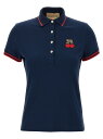 【本日ポイント4倍!!】 ヴァレンティノ ガラヴァーニ VALENTINO GARAVANI ポロシャツ レディース ブルー Polo Valentino Garavani 'Cherryfic' polo shirt B3MH01B9G4D51 Blue 関税 送料無料 ラッピング無料 2025AW ju