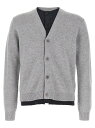 ジェイ ダブリュー アンダーソン J.W. ANDERSON セーター ニットウェア メンズ グレー Knitwear 'Contrast Layered' cardigan KW1434YN0423972 Gray 関税 送料無料 ラッピング無料 2025AW ju
