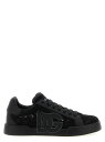 【1000円OFFクーポン配布中!】 ドルチェ&ガッバーナ DOLCE&GABBANA スニーカー レディース ブラック Sneakers 'Portofino Light Strobel' sneakers CK2343AI4468Z871 Black 関税 送料無料 ラッピング無料 2025AW ju