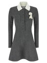 セルフ ポートレート SELF PORTRAIT ワンピース ドレス レディース グレー Dresses Knitted dress AW25010SAGRGREY Gray 関税 送料無料 ラッピング無料 2025AW ju