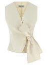 マックス マーラ MAX MARA ジレ ベスト レディース ホワイト Vests 'Zampa' vest 2521156011600005 White 関税 送料無料 ラッピング無料 2025AW ju