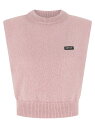 ローテート ROTATE BIRGER CHRISTENSEN ジレ ベスト レディース ピンク Vests 'Knit Cropped' vest 114280191191 Pink 関税 送料無料 ラッピング無料 2025AW ju