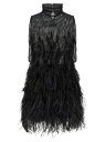 アティコ ATTICO ワンピース ドレス レディース ブラック Dresses Ostrich feather dress 251WCA00444100 Black 関税 送料無料 ラッピング無料 2025AW ju