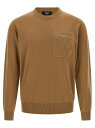 フェンディ FENDI セーター ニットウェア メンズ ベージュ Knitwear FF pocket sweater FZE035ATMOF0QU5 Beige 関税 送料無料 ラッピング無料 2025AW ju