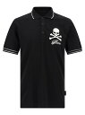 フィリップ プレイン PHILIPP PLEIN ポロシャツ メンズ ブラック Polo shirts 'Skull & Bones' polo shirt FAECMTK8485PTE003N02 Black 関税 送料無料 ラッピング無料 2025AW ju